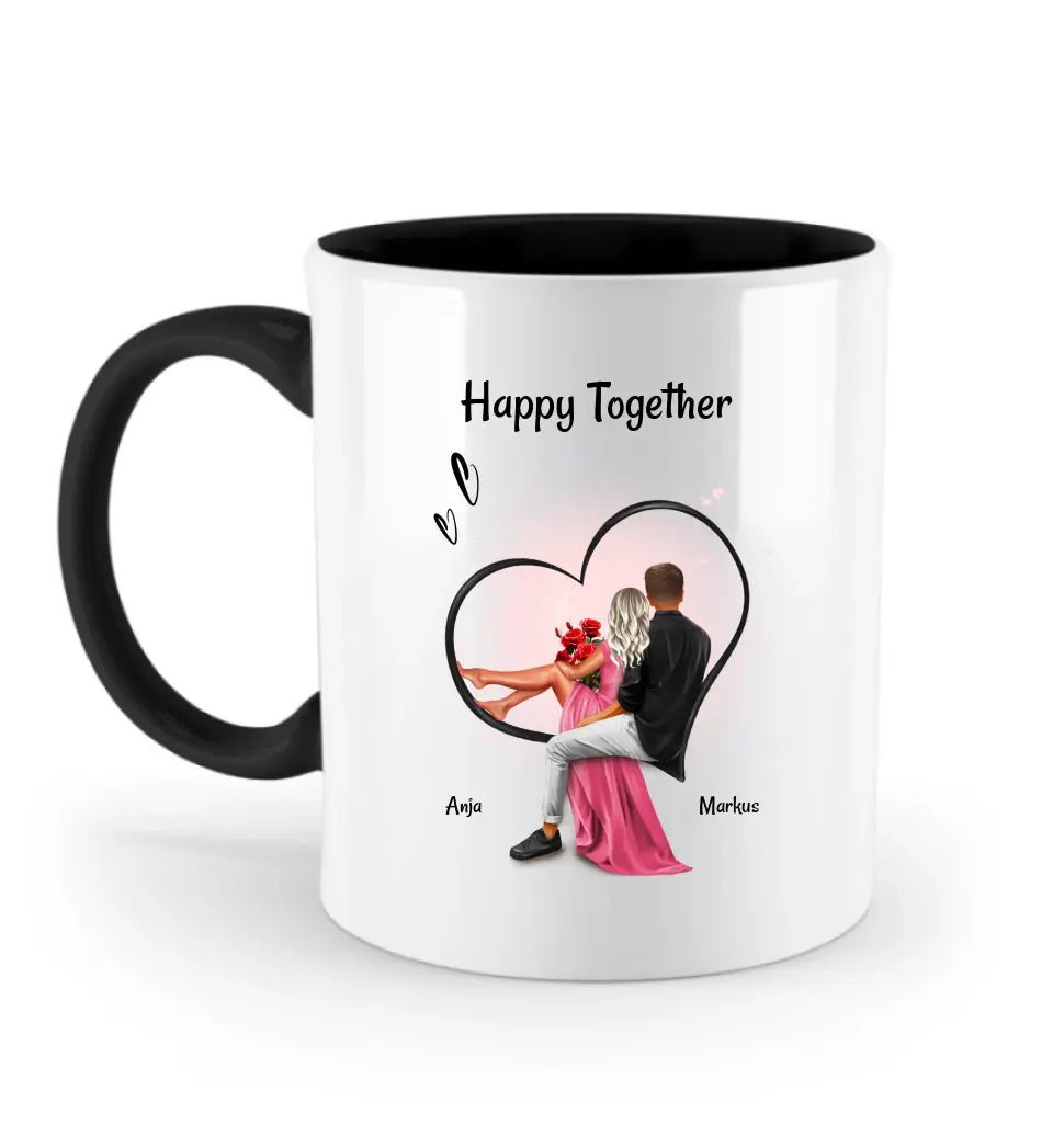 1. Jahrestag Tasse Geschenk für Freundin personalisiert - Cantty