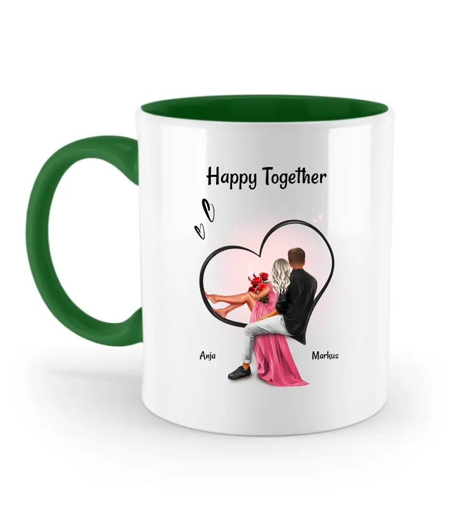 1. Jahrestag Tasse Geschenk für Freundin personalisiert - Cantty