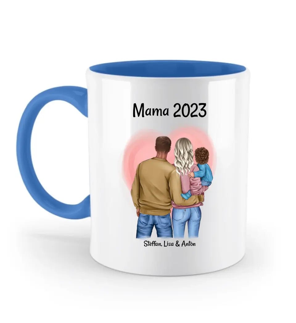 1. Muttertag Tasse Geschenk mit Familie Bild personalisiert - Cantty