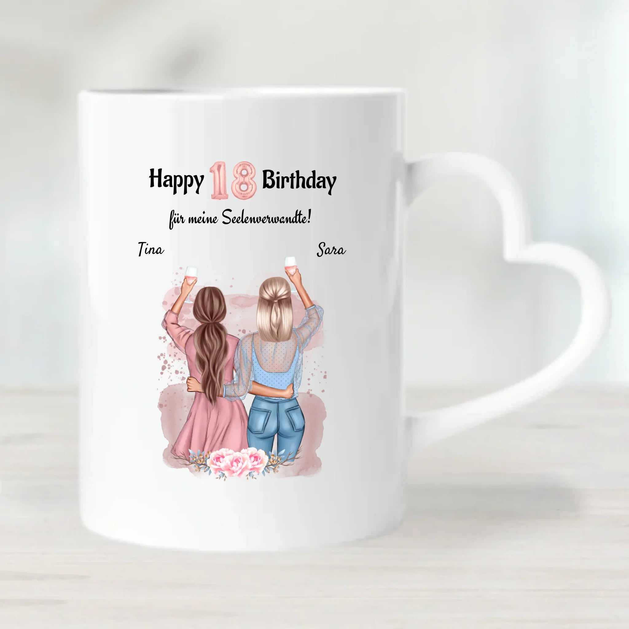 18 Geburtstag beste Freundinnen Tasse - Cantty