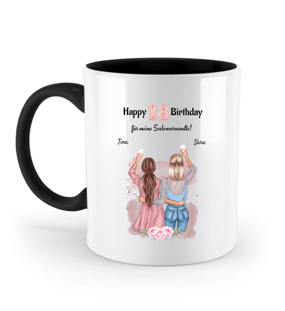 Tasse 18 Geburtstag Geschenk beste Freundin & Schwester - Cantty