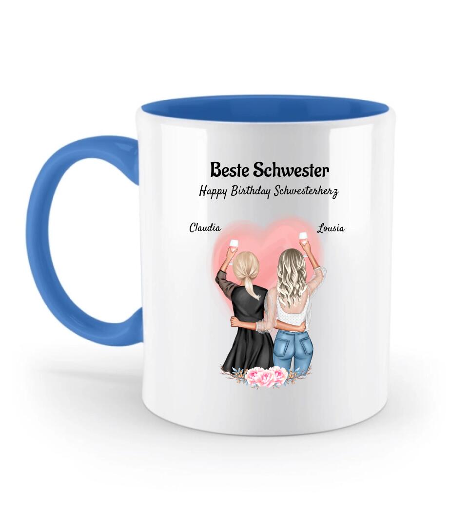 Geschenk Tasse für Schwester individuell gestalten - Cantty