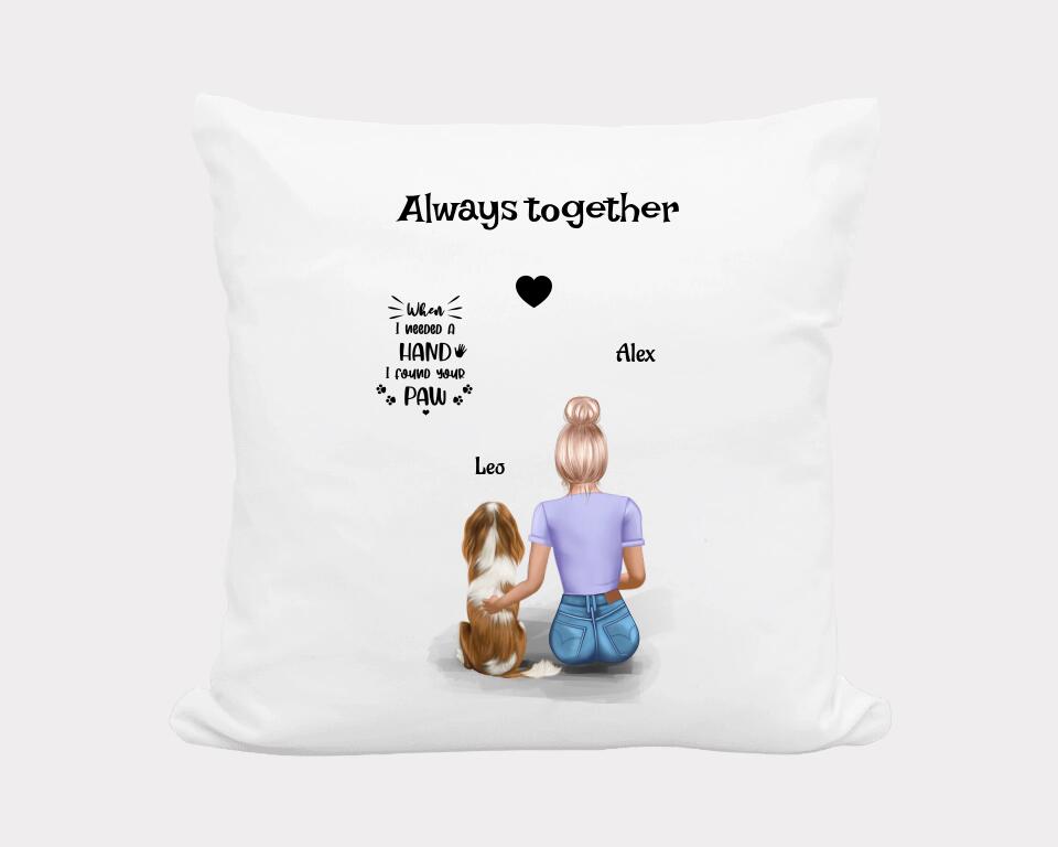 Geschenk Kissen Mädchen Hundebesitzerin