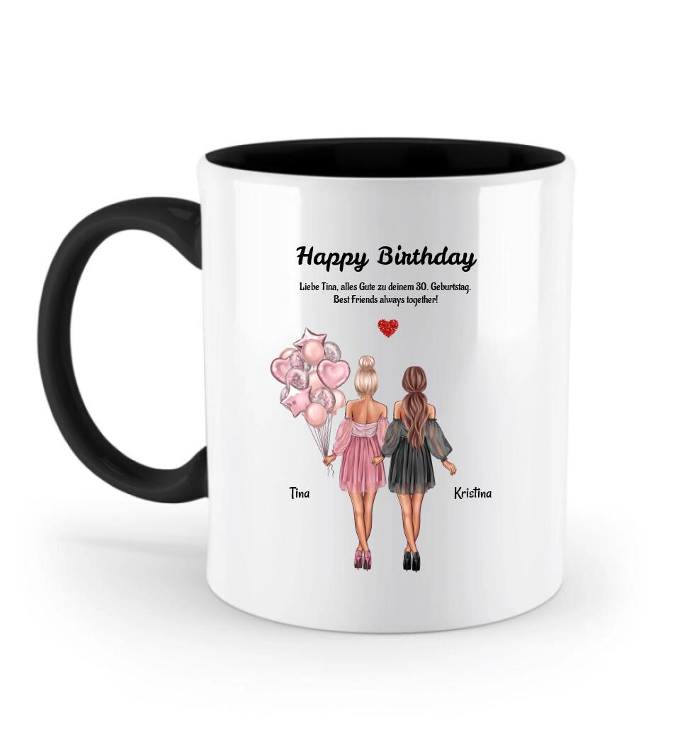 2 Freundinnen Tasse personalisiert - Cantty