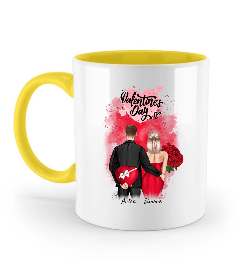 Zweifarbige Tasse Geschenk zum Valentinstag - Cantty