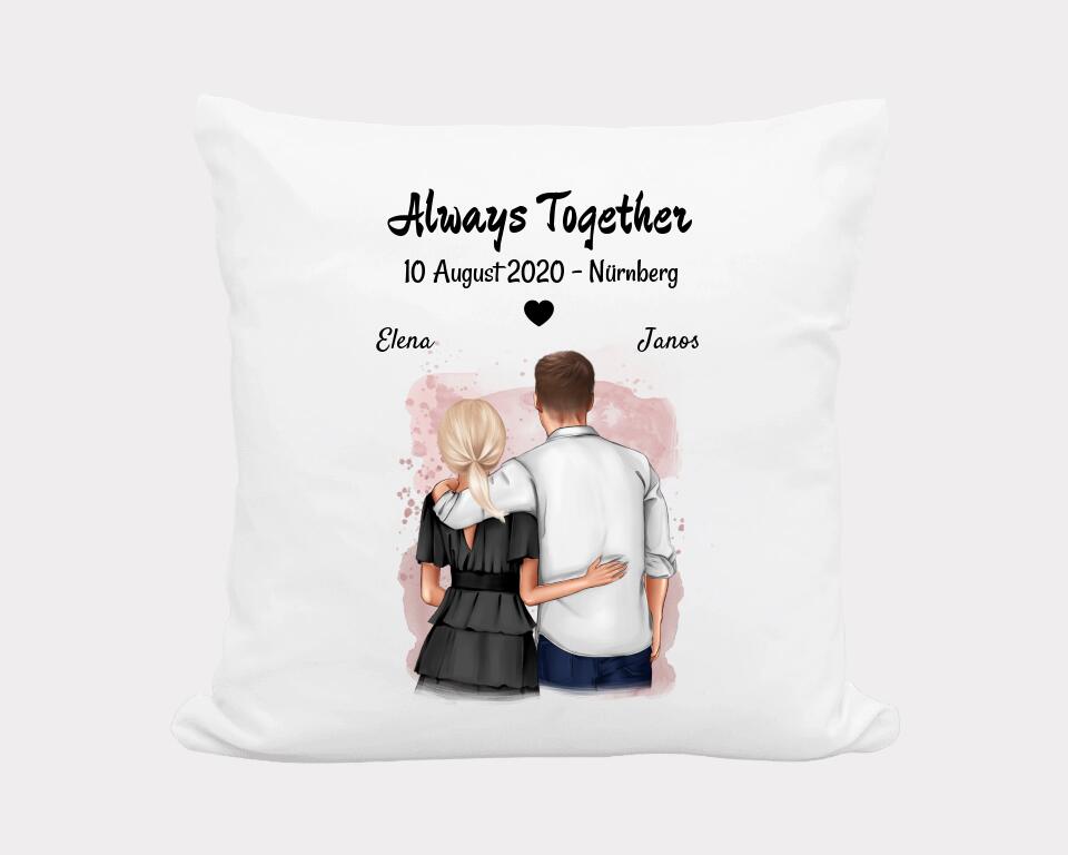 1/2/3/4/5 Hochzeitstag Geschenk Kissen