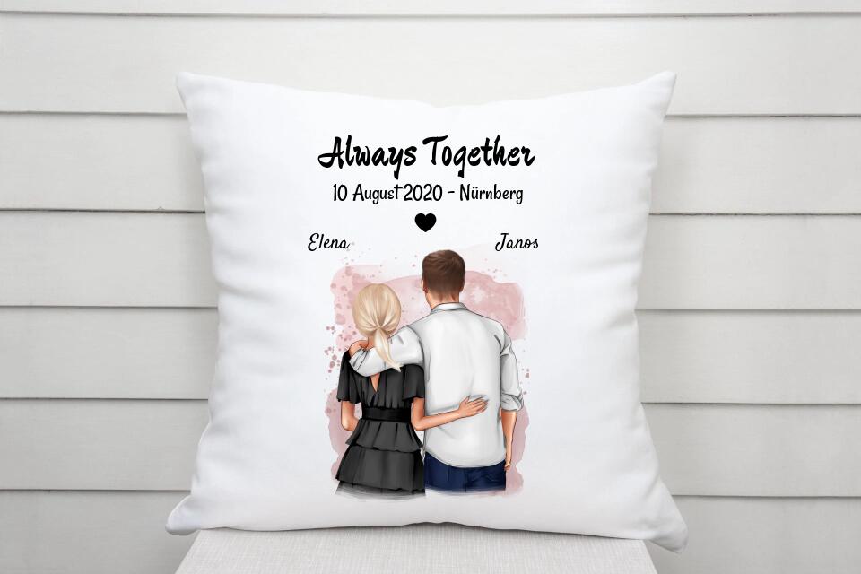 1/2/3/4/5 Hochzeitstag Geschenk Kissen