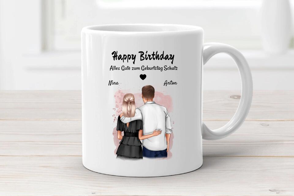 Freund & Freundin Geburtstag Geschenk Tasse personalisiert - Cantty