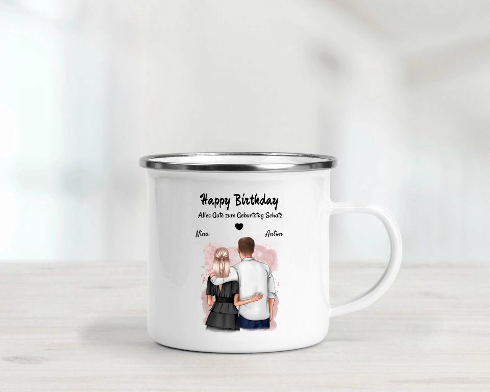 Freund & Freundin Geburtstag Geschenk Tasse personalisiert - Cantty