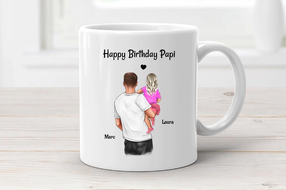 Vater Tochter Tasse Geschenk zum Geburtstag - Cantty