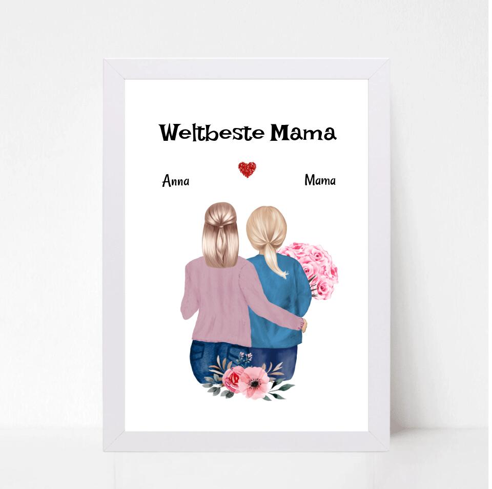 Last Minute Mutter Tochter Geschenk Poster kurzfristig gestalten