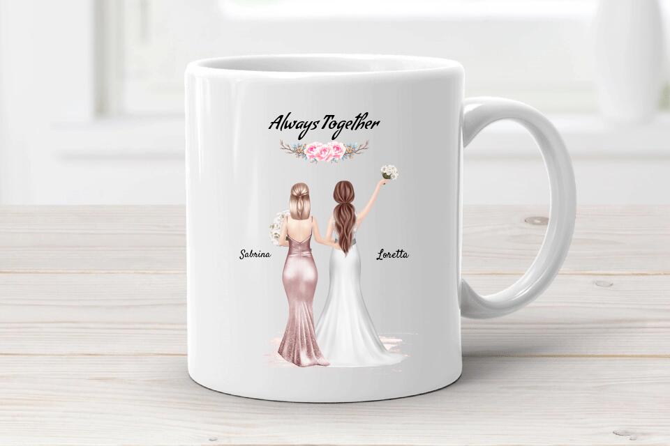 Beste Freundin Hochzeit Geschenk Tasse für Braut - Cantty