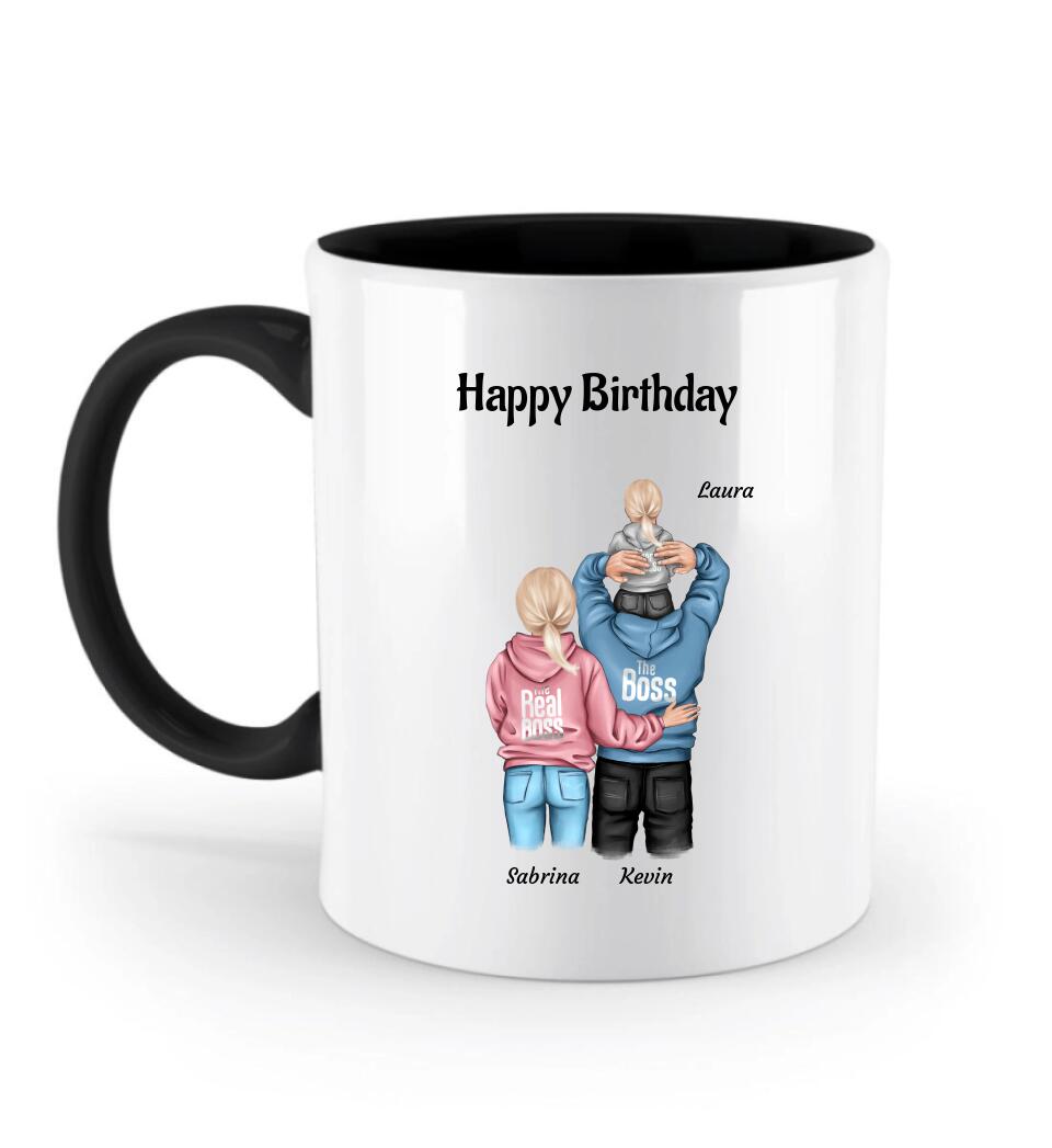 Kindergeburtstag Tasse Gastgeschenk mit Familie Bild - Cantty