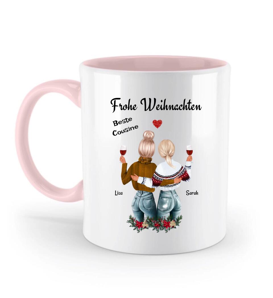 Cousine personalisierte Tasse Weihnachtsgeschenk - Cantty