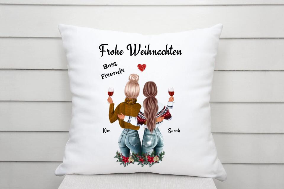 Beste Freundin Kissen Weihnachtsgeschenk