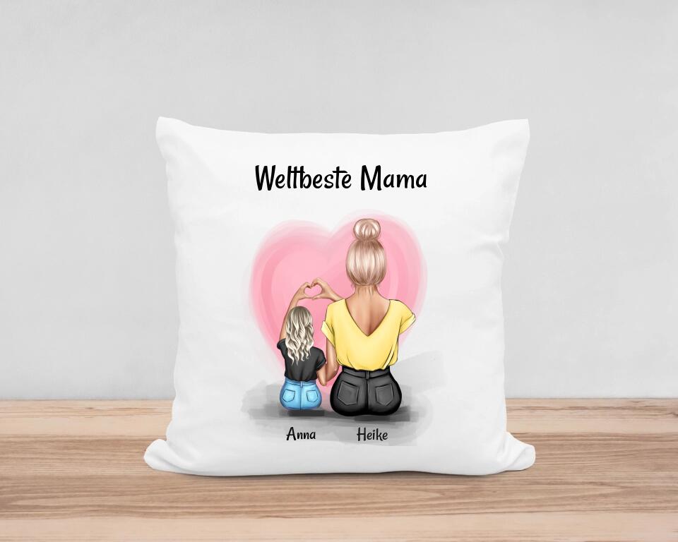 Kissen Mama Geschenk von Tochter personalisiert