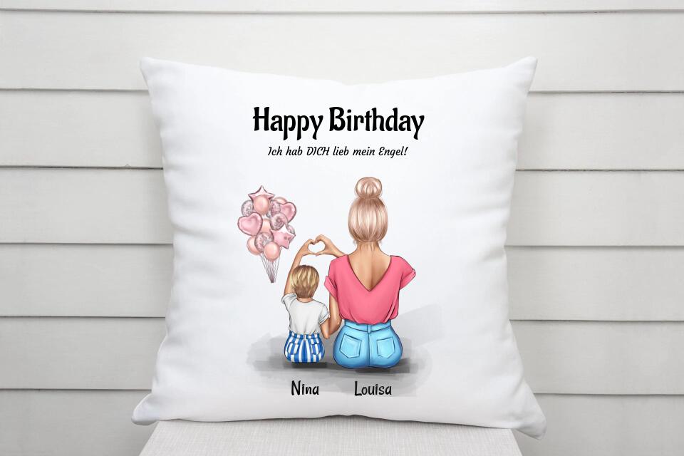 Happy Birthday Kissen Geburtstag Geschenk für kleine Tochter