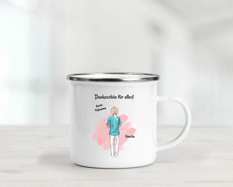 Hebamme Danke sagen Tasse Geschenk - Cantty