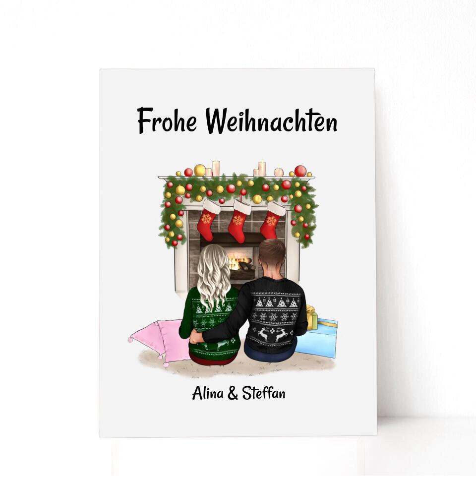 Acrylglas persönliches Weihnachtsgeschenk für Paare