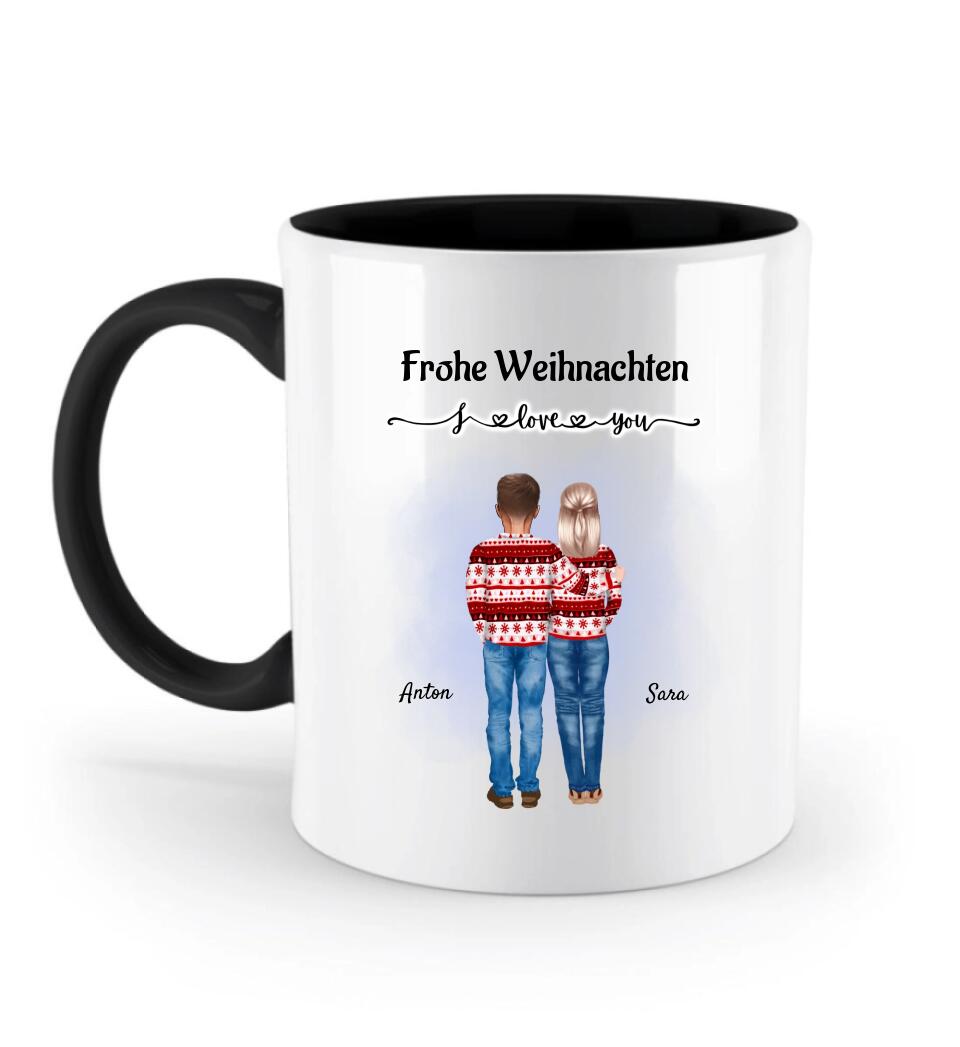 Eltern personalisierte Weihnachtstasse Geschenk - Cantty