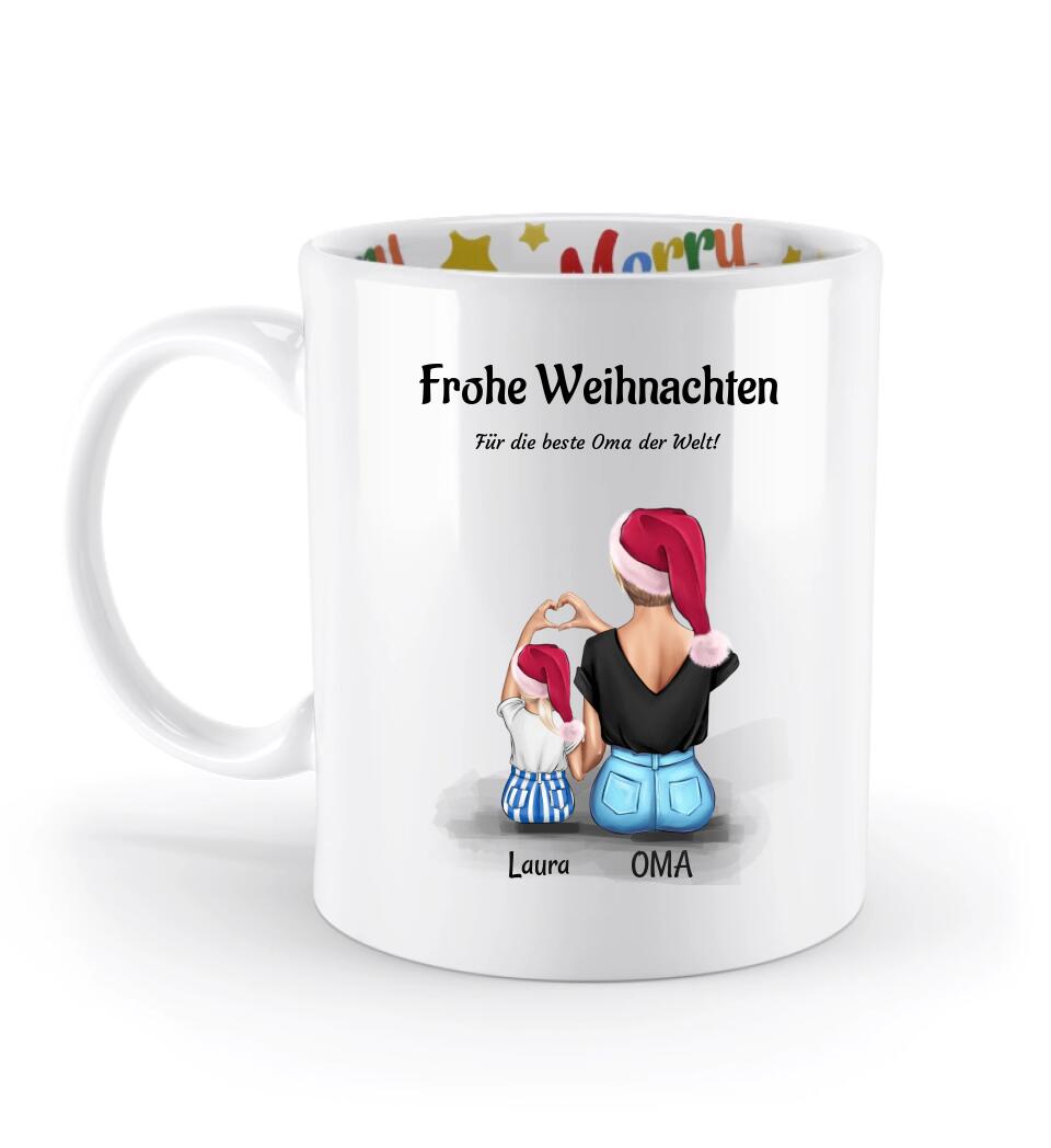 Oma Weihnachtstasse Geschenk von kleiner Enkeltochter