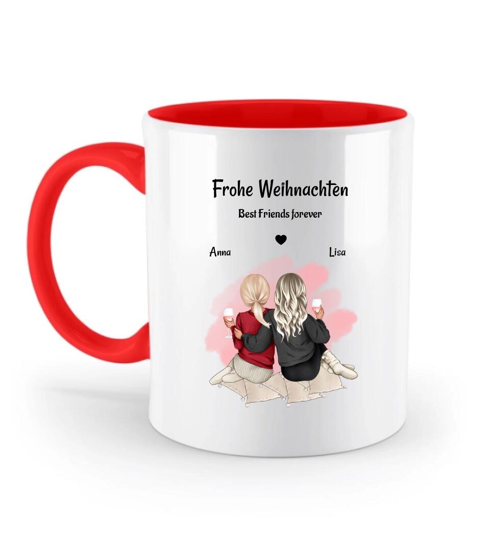 Personalisierte beste Freundinnen Tasse Weihnachtsgeschenk - Cantty