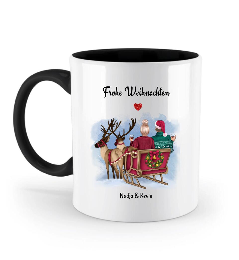 Paar Tasse Bild Geschenk zu Weihnachten mit Freund & Freundin - Cantty