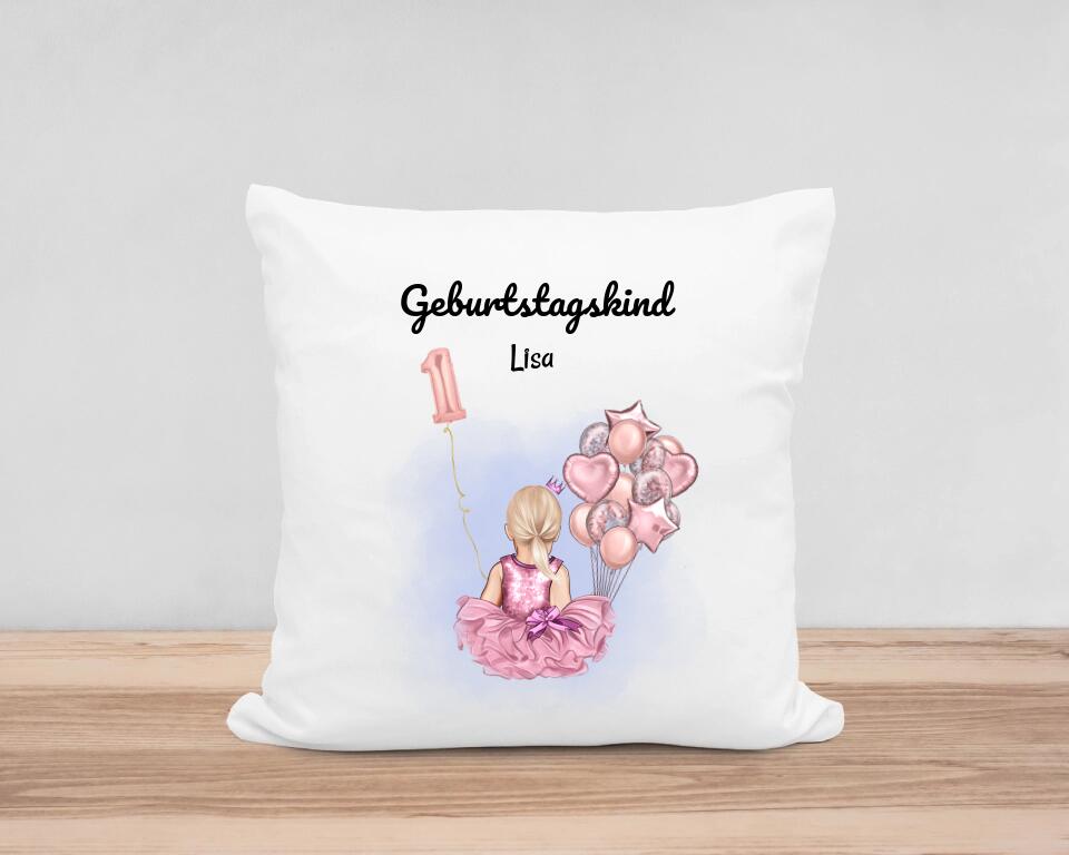 Kissen Geschenk zum 1. Geburtstag Enkelkind Mädchen