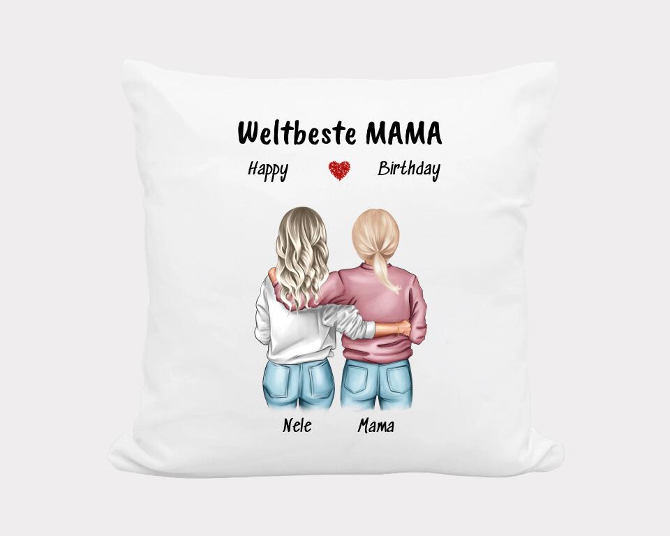 Geschenk Mutter Tochter Kissen