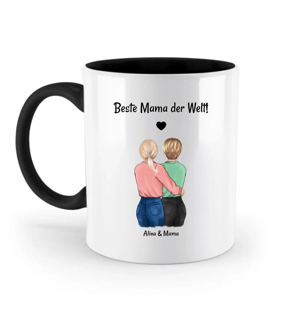 Geschenk Mutter Tochter Tasse personalisiert