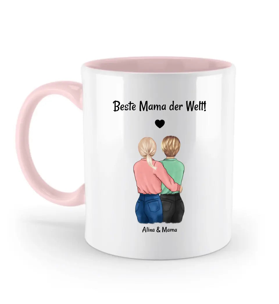 Geschenk Mutter Tochter Tasse personalisiert