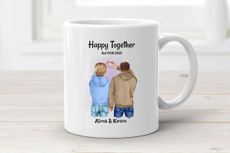 Pärchen Tasse Geschenk personalisiert - Cantty