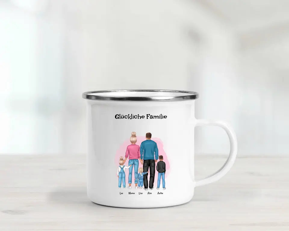 Tasse Geschenk für Familie mit Junge & Mädchen Kindern - Cantty