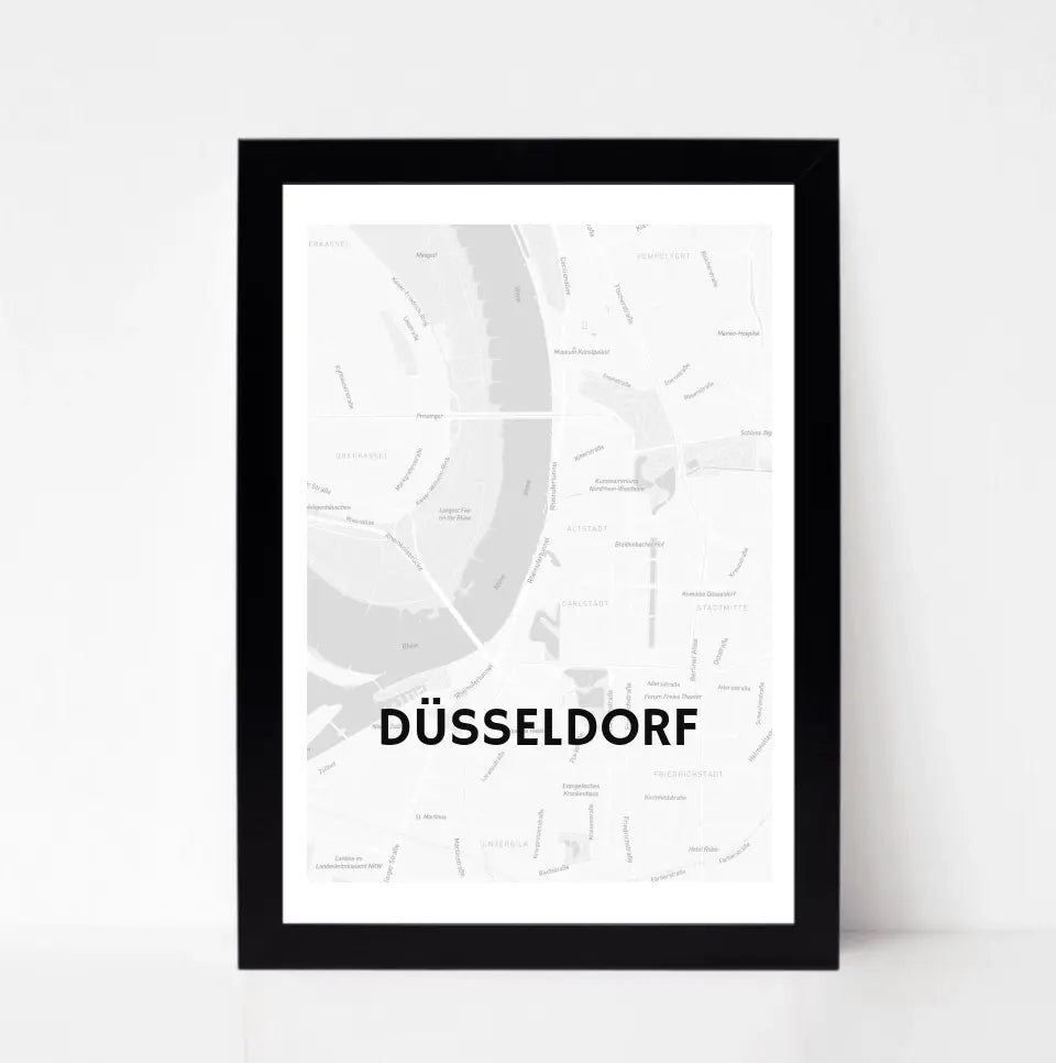 Lieblingsstadt Stadtkarte Poster mit Koordinaten personalisiert