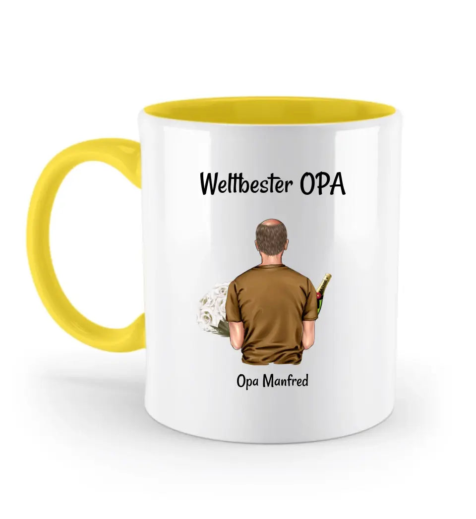 Opa Vatertagsgeschenk Tasse personalisiert - Cantty