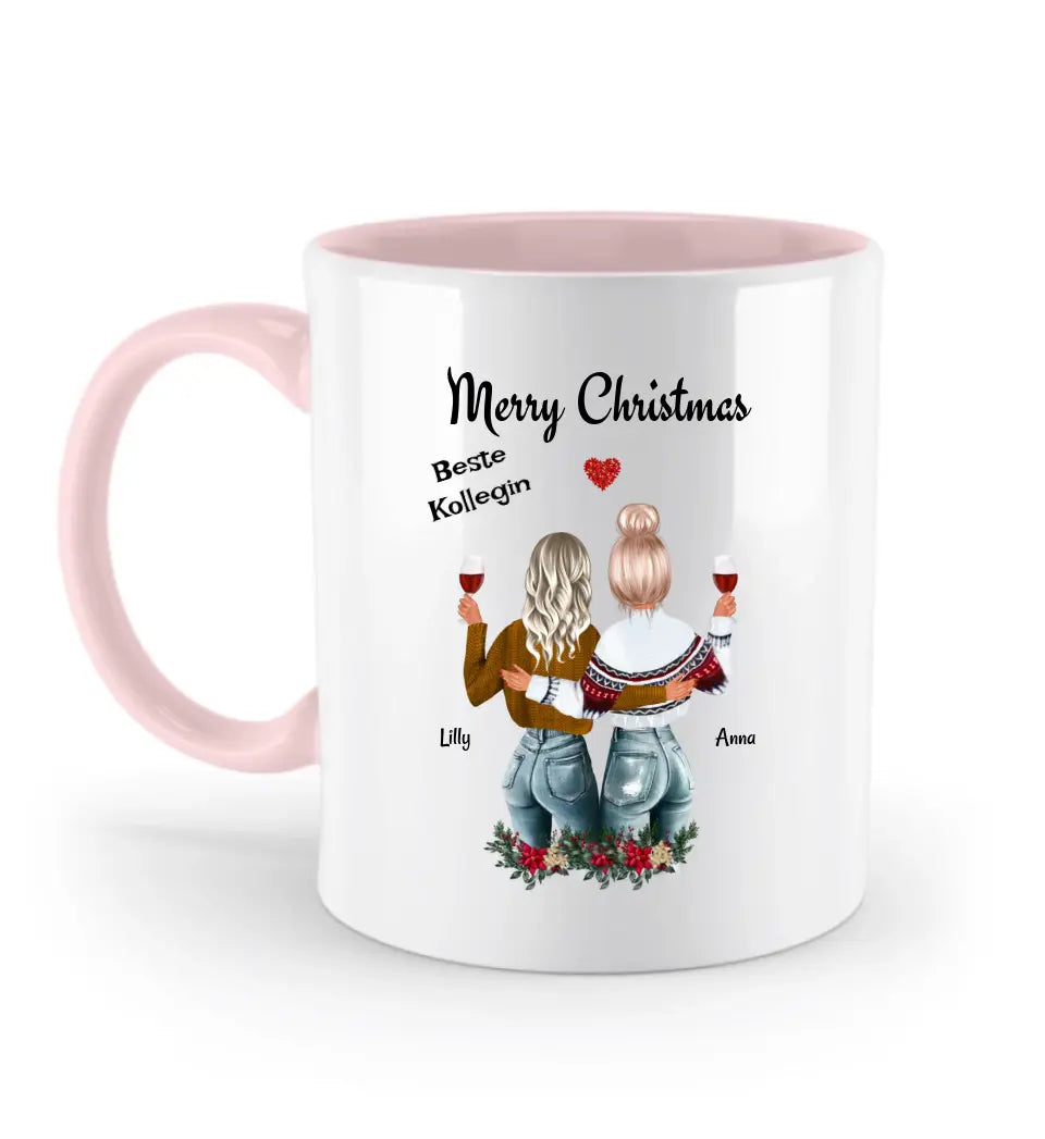 Kollegin Weihnachtsgeschenk Tasse personalisiert - Cantty