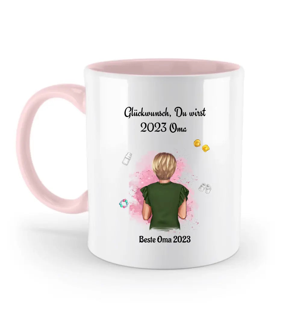 Geschenk Tasse du wirst Oma personalisiert - Cantty