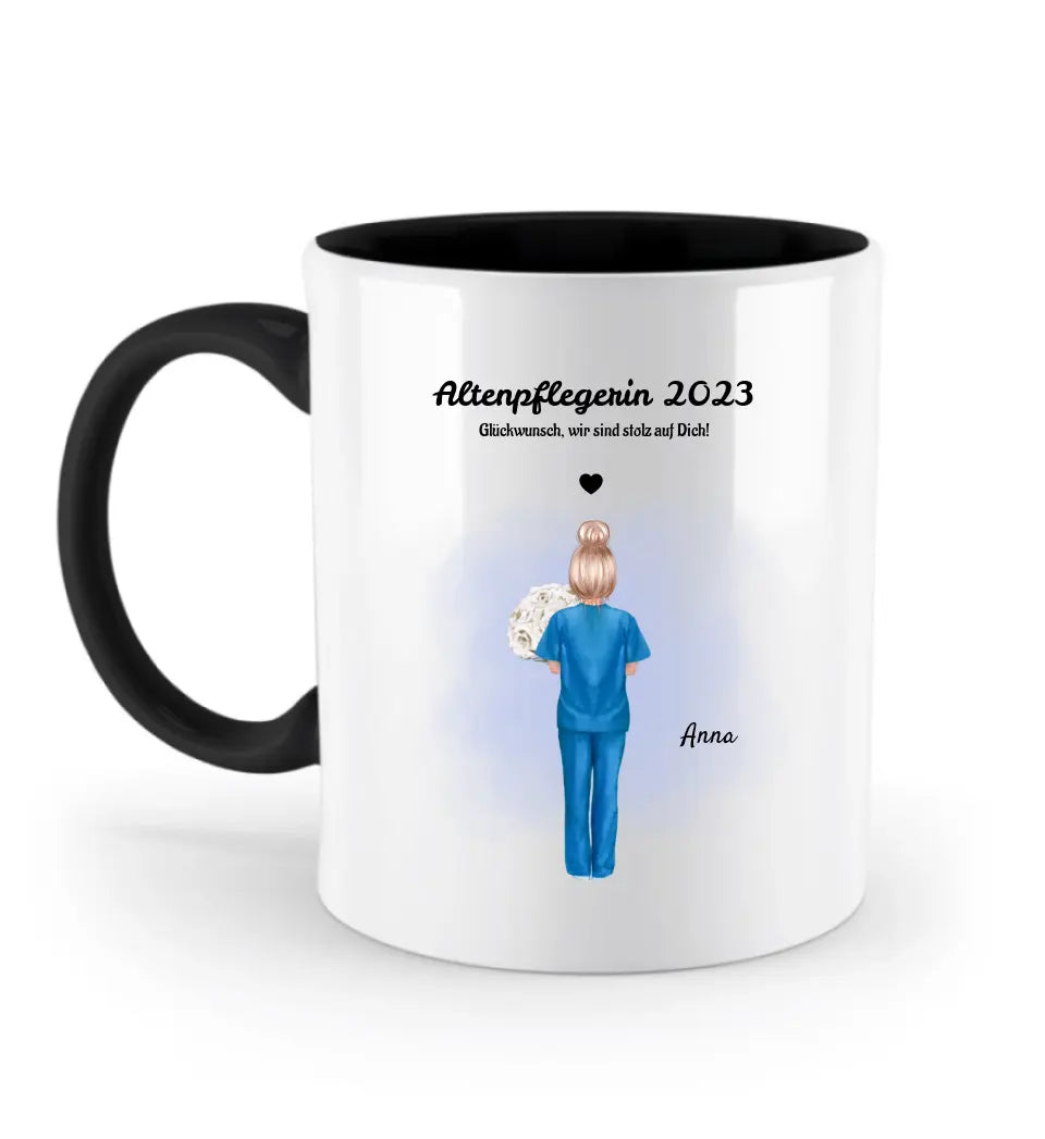 Altenpflegerin & Krankenschwester Tasse Geschenk Ausbildung bestanden - Cantty