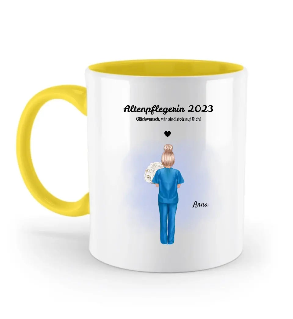 Altenpflegerin & Krankenschwester Tasse Geschenk Ausbildung bestanden - Cantty