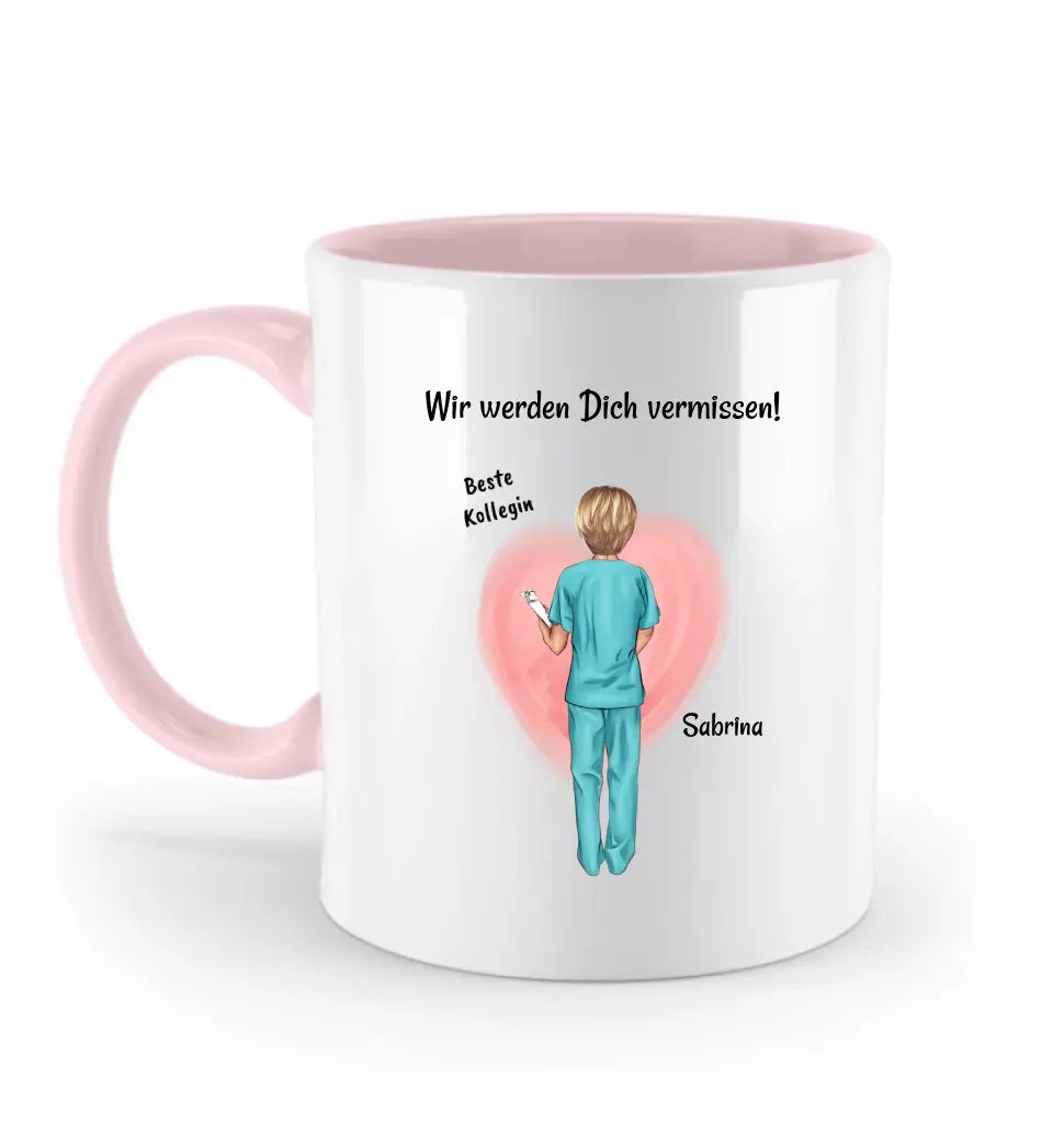 Krankenschwester Rente Abschied Tasse Geschenk personalisiert - Cantty