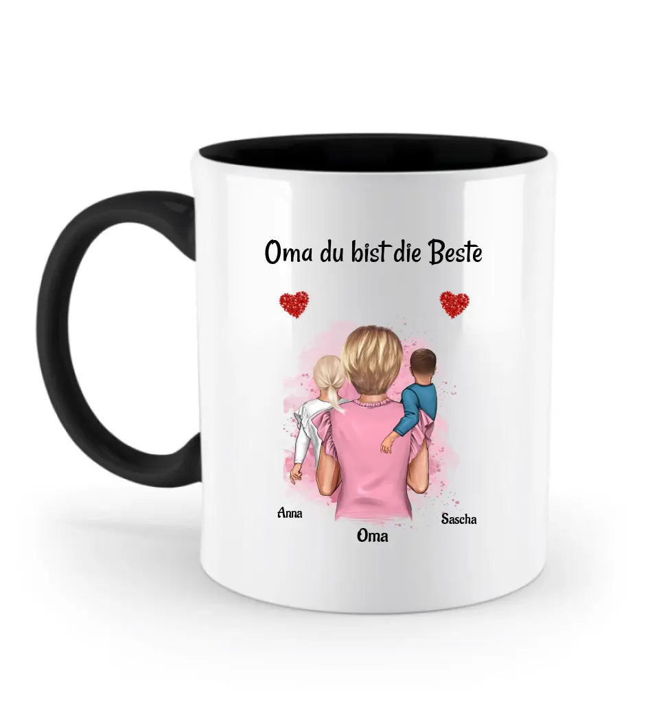 Geschenk Oma Tasse personalisiert von Enkel - Cantty