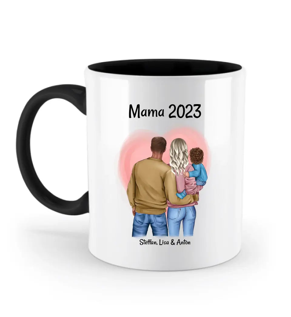 1. Muttertag Tasse Geschenk mit Familie Bild personalisiert - Cantty