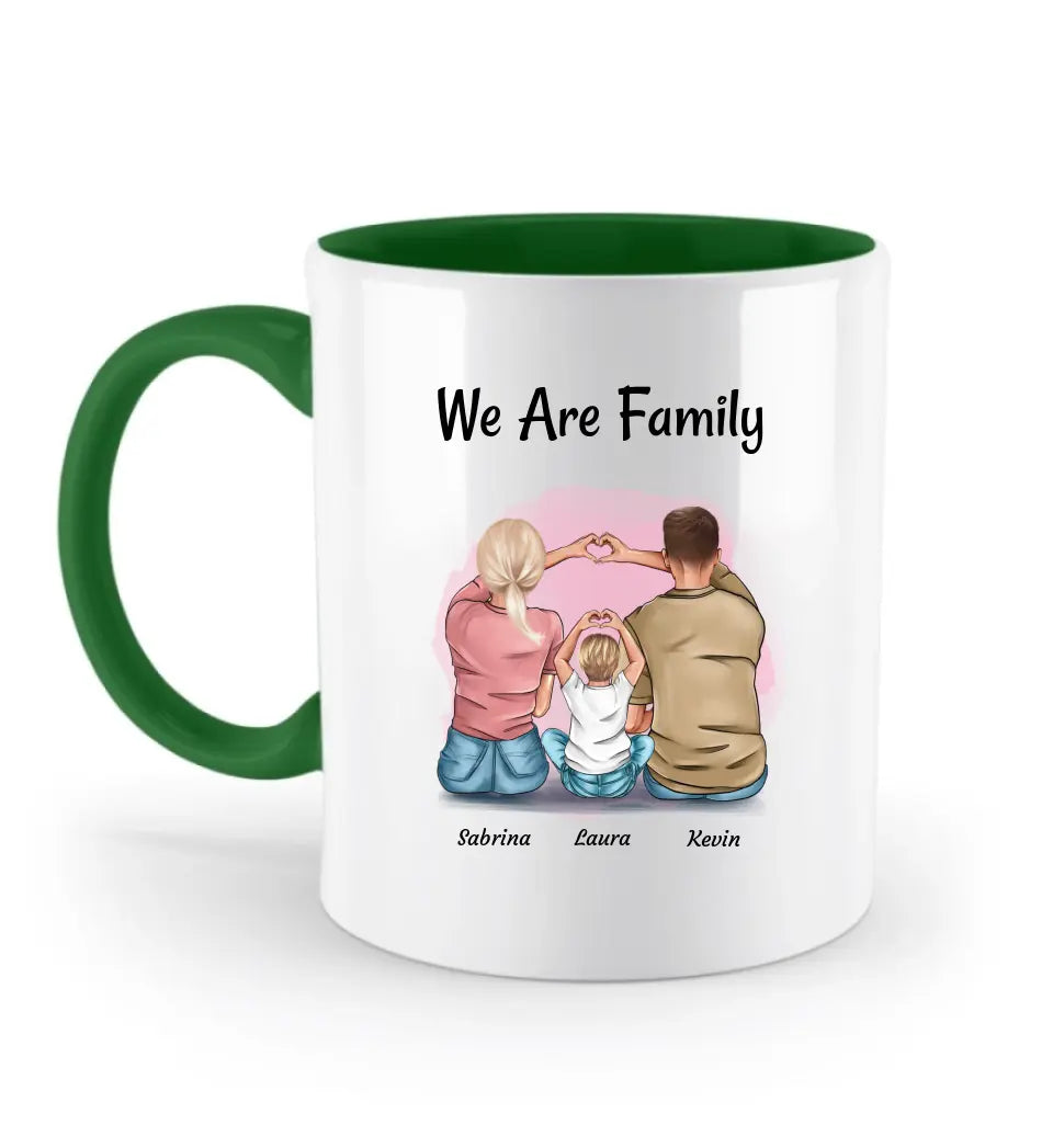 Mama Papa Kind Tasse personalisiert - Cantty