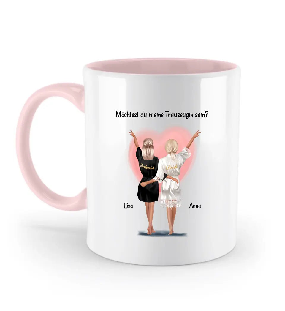 Tasse Trauzeugin Fragen Geschenk personalisiert - Cantty