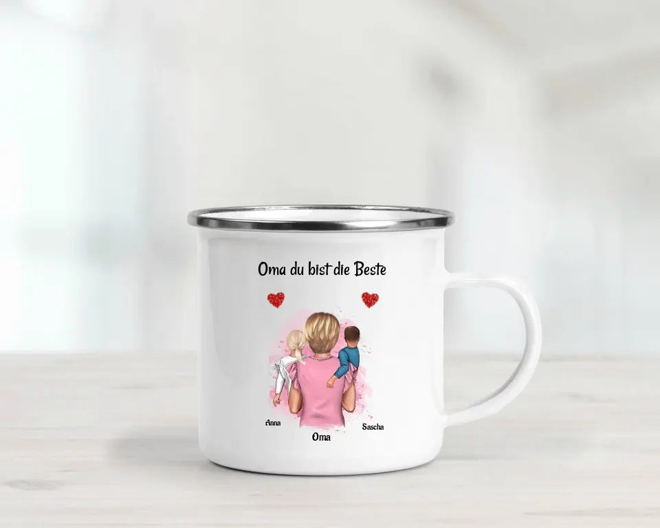 Personalisiert Tasse für Oma Geschenk von Enkelkinder - Cantty