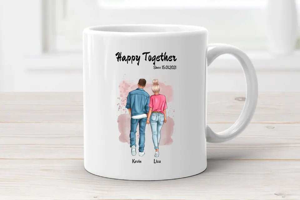 Freundin Jahrestag Tasse Geschenk von Freund personalisiert - Cantty