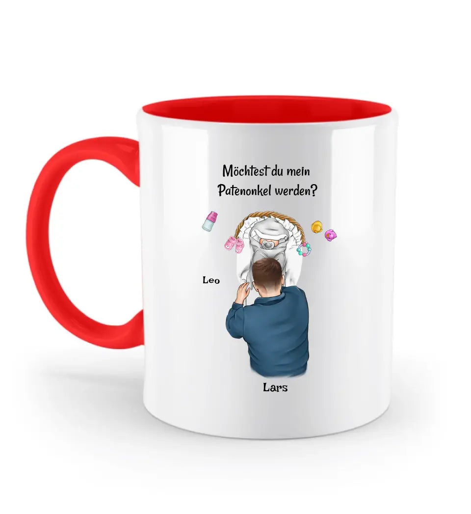 Tasse Patenonkel fragen Geschenk personalisiert - Cantty