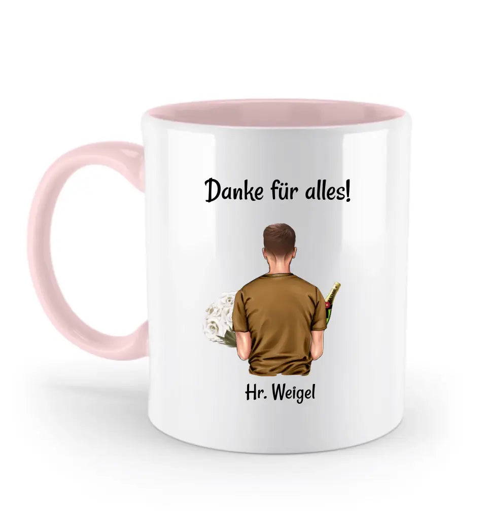 Lehrer Danke Geschenk Tasse personalisiert - Cantty