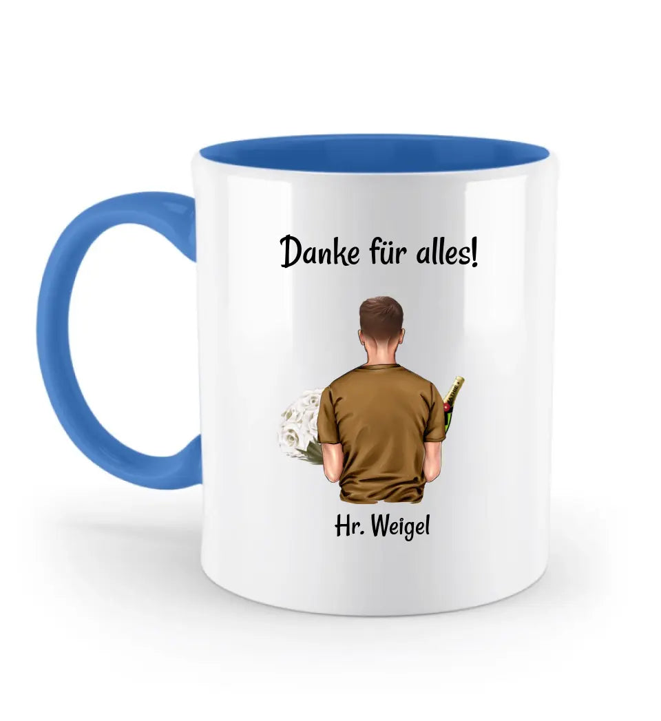 Lehrer Danke Geschenk Tasse personalisiert - Cantty