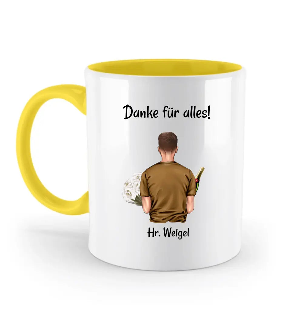 Lehrer Danke Geschenk Tasse personalisiert - Cantty